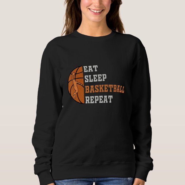 Eat Sleep Basketball Repeat basketball player Men  T Shirt (Framsida)