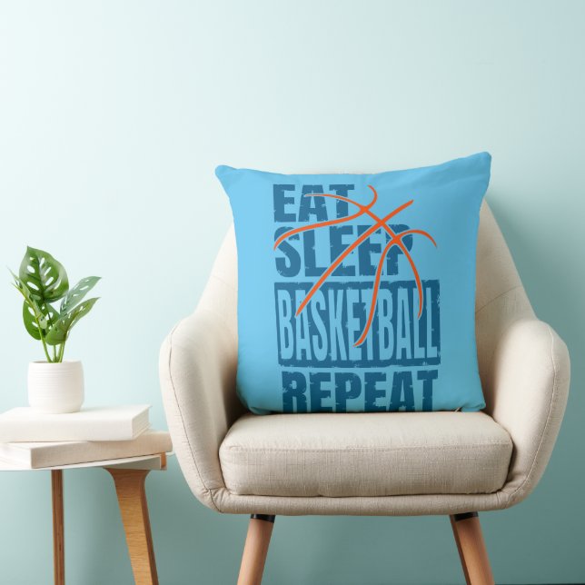 EAT SLEEP BASKETBALL REPEAT KUDDE (Stol)