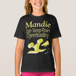 EAT SLEEP CHEERING PERSONLIG APPAREL T-SHIRT