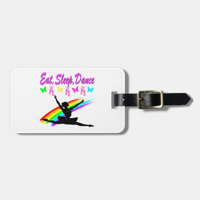 EAT, SLEEP, DANCE BALLERINA DESIGN BAGAGEBRICKA (Horisontell Framsida)