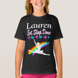 EAT SLEEP DANCE PERSONLIG T SHIRT