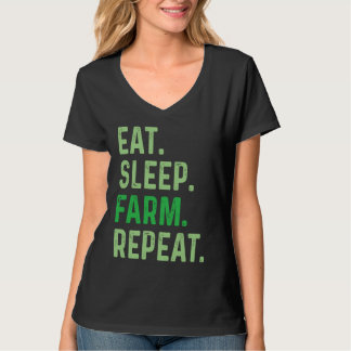 Eat Sleep Farm Repeat T Shirt