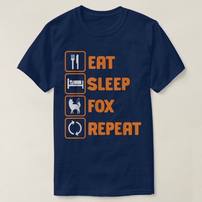 Eat Sleep Fo RepeatFo 1051  T Shirt (Design framsida)