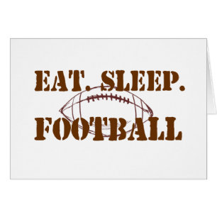 Eat.Sleep.Football Hälsningskort