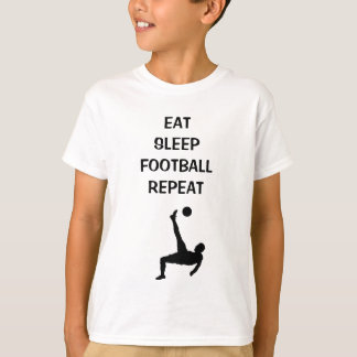 EAT SLEEP FOOTBALL REPEAT | Z-DESIGNS T SHIRT