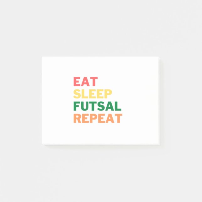 EAT_SLEEP_FUTSAL_REPEAT__1_-removebg-preview (1).p Post-it Block (Framsida)