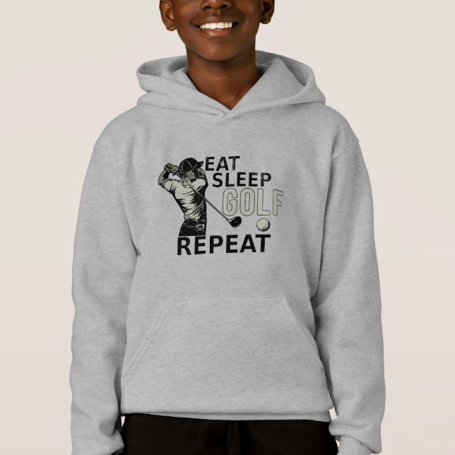 Eat Sleep Golf Repeat Funny Gift för Golfers T Shirt (Framsida)