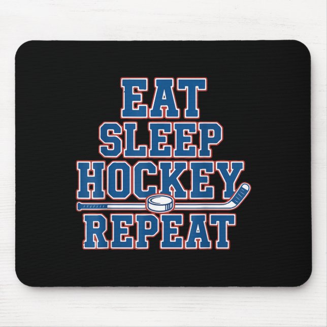 Eat Sleep Hockey Repeat Ice Hockey For Teens Kids  Musmatta (Framsidan)