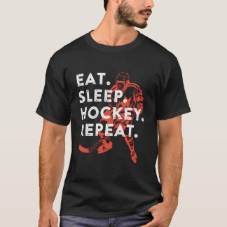 Eat Sleep Hockey Repeat T Shirt
