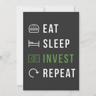 EAT SLEEP INVEST REPEAT LAGRAR MARKNAD INBJUDNINGAR