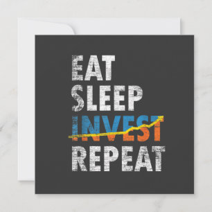 EAT SLEEP INVEST REPEAT LAGRAR MARKNADSMINSKNINGsk Kort