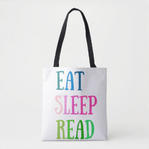 EAT SLEEP LÄST till Tygkasse