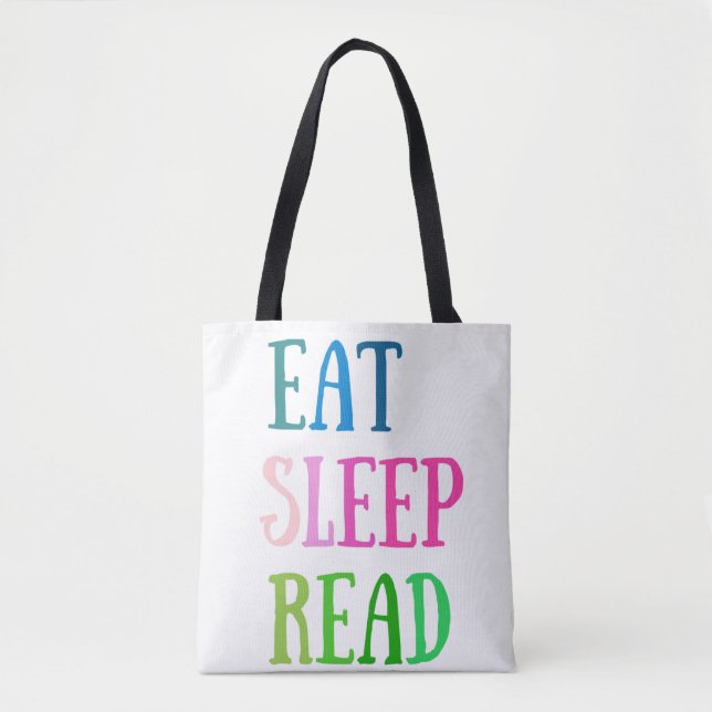EAT SLEEP LÄST till Tygkasse (Framsida)