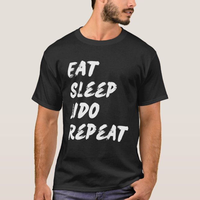 Eat Sleep Lido Repeat Graphic Novelty T Shirt (Framsida)