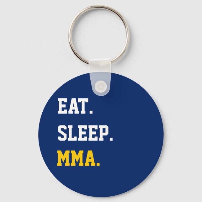 Eat Sleep MMA Nyckelring (Framsida)