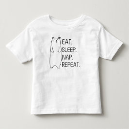 Eat Sleep Nap Repeat Custom Baby Bear Bodysuit T Shirt