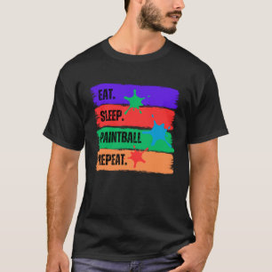 EAT SLEEP PAINTBALL REPEAT T SHIRT