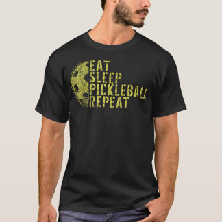 Eat Sleep Pickleball Repeat Funny Pickleball Playe T Shirt