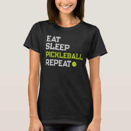 Eat Sleep Pickleball Repeat Funny T Shirt