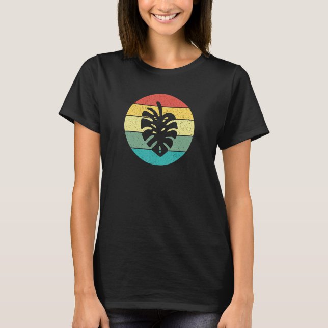 Eat Sleep Plant Repeat Monstera T Shirt (Framsida)
