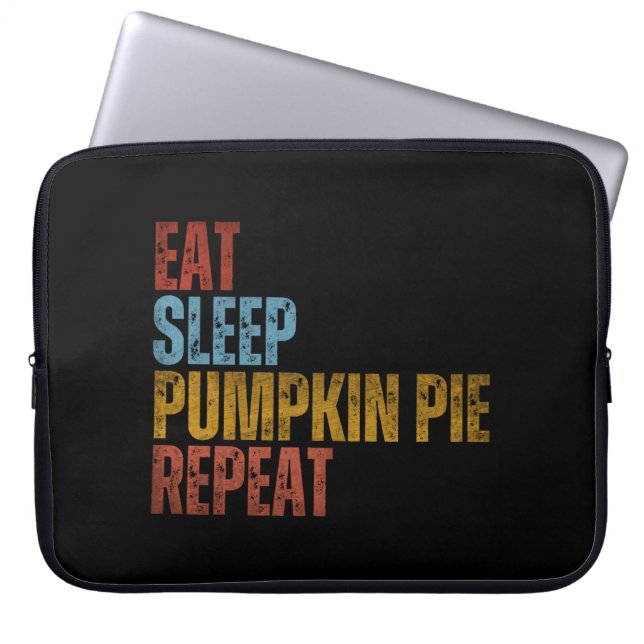 EAT SLEEP PUMPKIN PAJ REPEAT LAPTOP FODRAL (Framsidan)