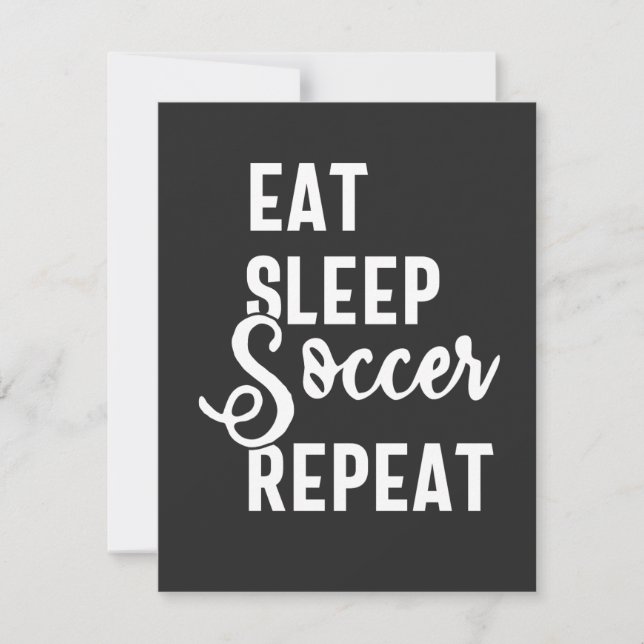 eat sleep soccer repeat (Framsida)