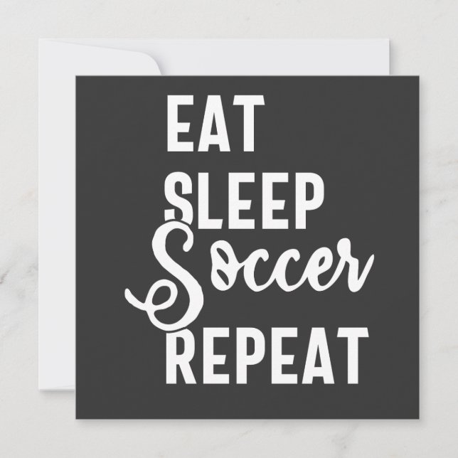 eat sleep soccer repeat inbjudningar (Framsida)