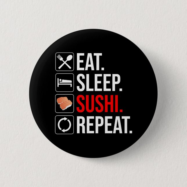 Eat. Sleep. Sushi. Repeat Knapp (Framsida)