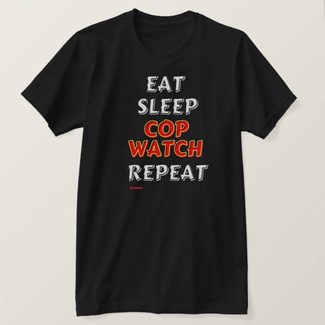 "EAT, SLEEP..." t-shirt (Design framsida)