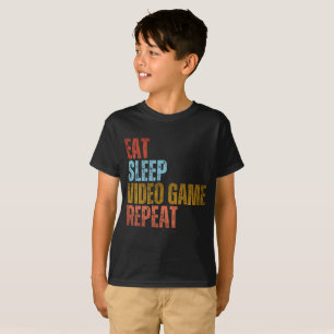 EAT SLEEP VIDEO GAME REPEAT T SHIRT