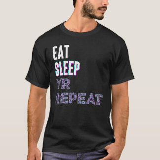 Eat Sleep Vr Repeat Virtual Reality Video Game Pc  T Shirt