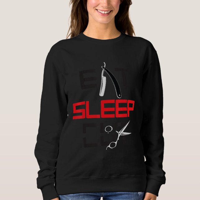 Eat Snedbryt viloläge Shirt Barber School T (Framsida)