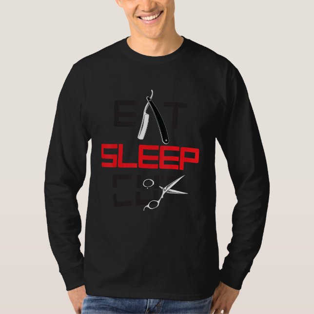 Eat Snedbryt viloläge Shirt Barber School T (Framsida)