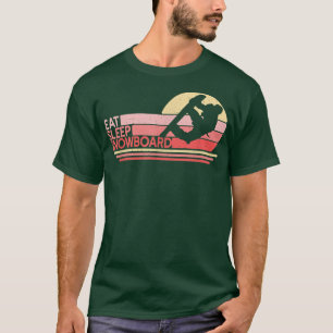 Eat Snowboard Girl Female Snowboarder Snowb T Shirt