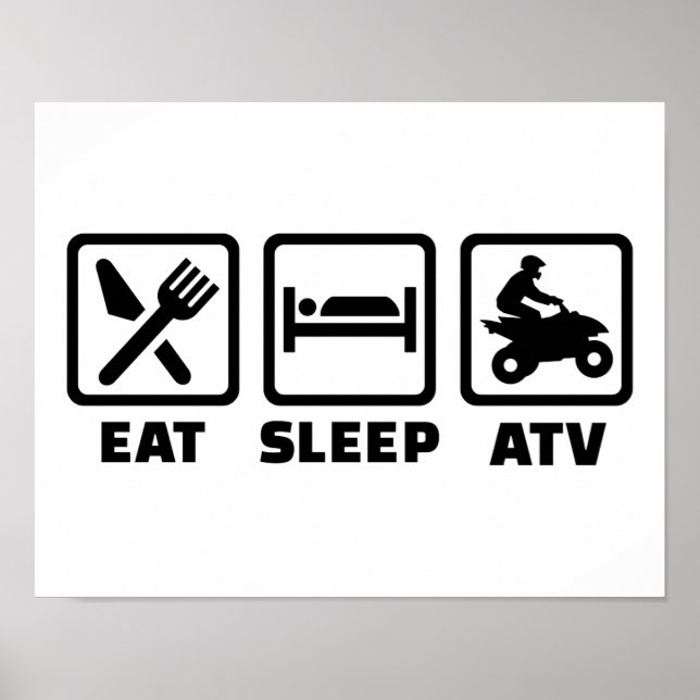 Eat sömn ATV Poster (Framsidan)