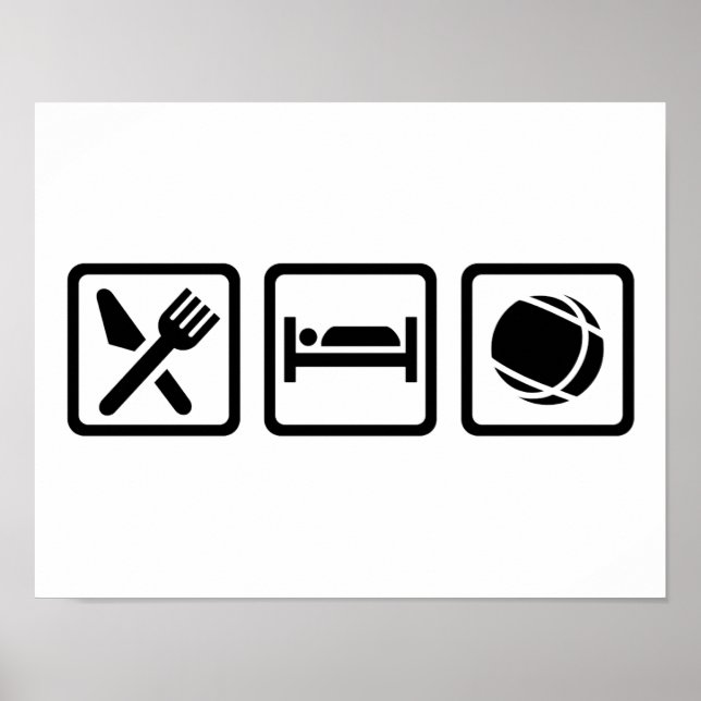 Eat sömn Boule Poster (Framsidan)