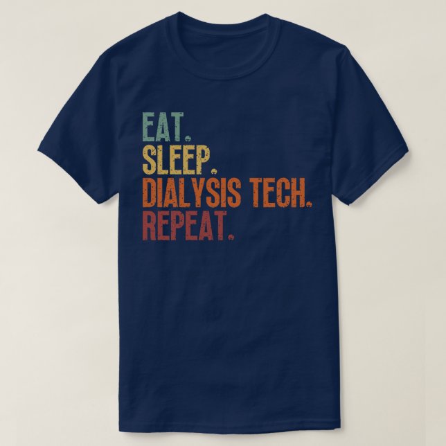 Eat Sömndialys Tech Repetera 6 T Shirt (Design framsida)
