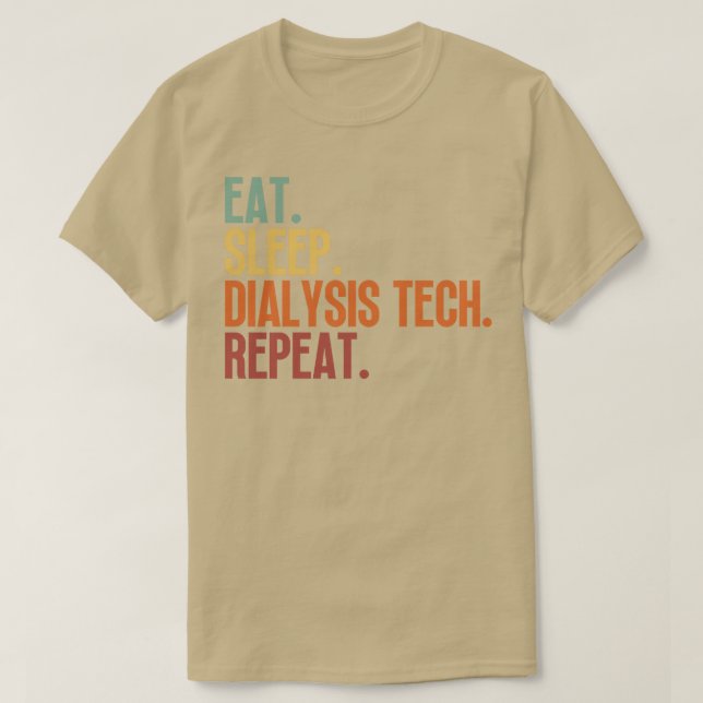 Eat Sömndialys Tech Repetera 7 T Shirt (Design framsida)