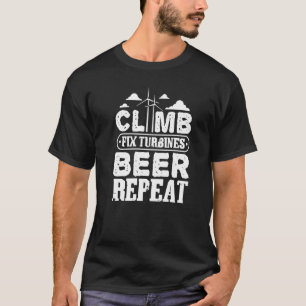 Eat Sömngång Klipp Lodräts Vind Strömturbin T Shirt