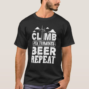 Eat Sömngång Klipp Lodräts Vind Strömturbin T Shirt
