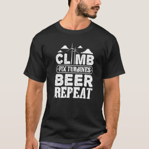 Eat Sömngång Klipp Lodräts Vind Strömturbin T Shirt