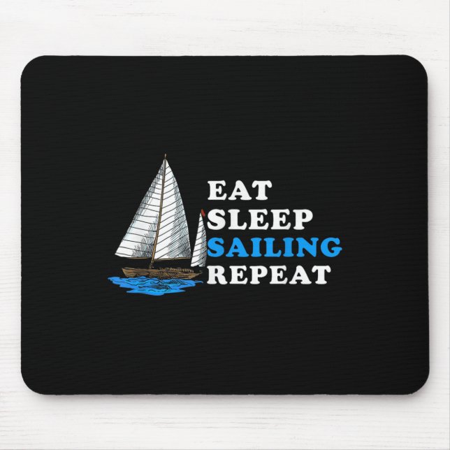 Eat Sömngång - upprepa Nautical Boot Humor Qu Musmatta (Framsidan)