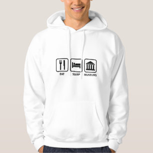 Eat-sömnmuseer Hoodie