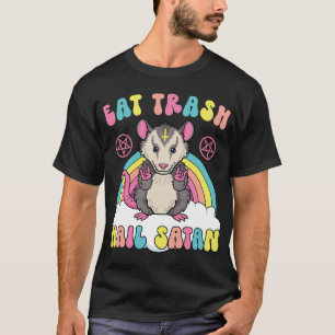 Eat Sopor Hail Satan Kawaii Pastel Goth Satanic Po T Shirt