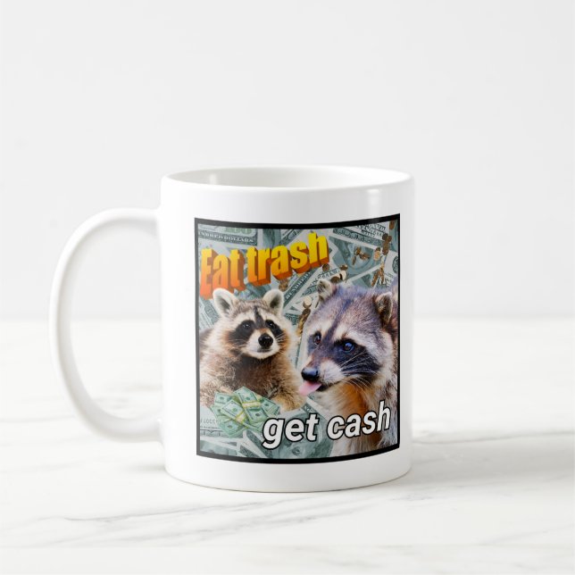 Eat Sopor Hämta Pengarar tvättpapper bär Kaffemugg (Vänster)