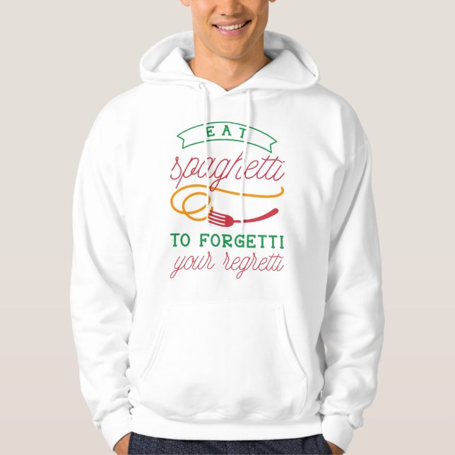 Eat Spaghetti Hoodie (Framsida)