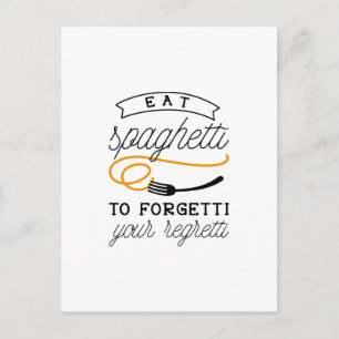 Eat Spaghetti Vykort