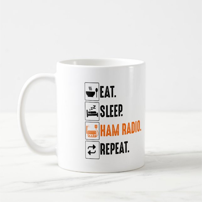 Eat Ssov Amateur Ham Radio Kaffemugg (Vänster)