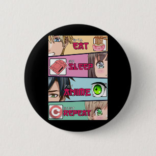 Eat Ssov Anime Älskare Otaku Girl Japansk Ramen Knapp