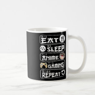 Eat Ssov Anime Gaming Shirt Upprepa Kawaii Anime G Kaffemugg